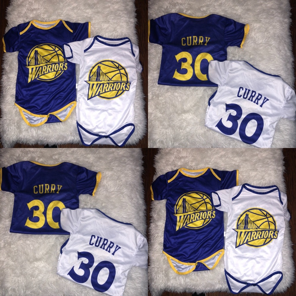 Stephen Curry Jersey Style Onesie *Various Sizes* - Picture 2 of 5